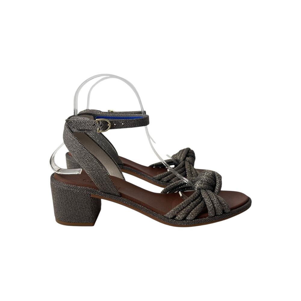 Rothy's The Knot Sandal In Silver Sand Size 8.5 - Picture 2 of 9